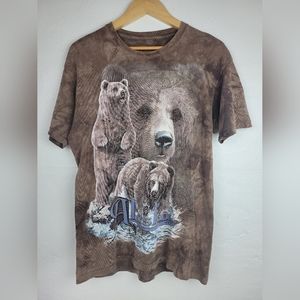 The Mountain Tie-Dyed Bear T-shirt: Alaska